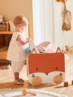 Coffre à Roulettes Renard Blanc - Vertbaudet -Produit Pour Bébé coffre a roulettes renard 2