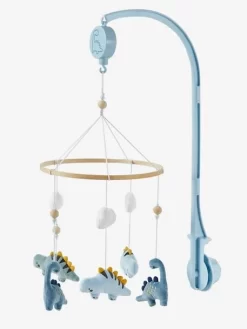 Coffret Mobile Musical PETIT DINO Bleu / Kaki - Vertbaudet -Produit Pour Bébé coffret mobile musical petit dino 5