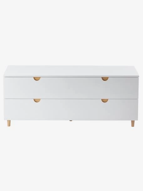 Commode 2 Tiroirs Sous Pente LIGNE SMILE Blanc - Vertbaudet 2 Commode 2 Tiroirs Sous Pente LIGNE SMILE Blanc - Vertbaudet – Image 2
