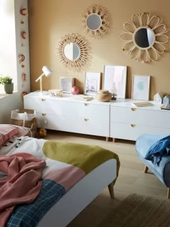 Commode 2 Tiroirs Sous Pente LIGNE SMILE Blanc - Vertbaudet 9 Commode 2 Tiroirs Sous Pente LIGNE SMILE Blanc - Vertbaudet -Produit Pour Bébé commode 2 tiroirs sous pente ligne smile 4