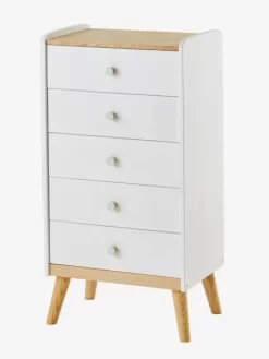 Commode Semainier Avec Poignées Personnalisables LIGNE CONFETTI Blanc - Vertbaudet