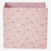 Corbeille En Carton Pliable Arc-en-ciel Rose - Vertbaudet