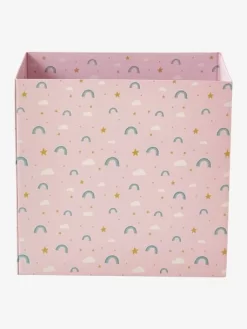 Corbeille En Carton Pliable Arc-en-ciel Rose - Vertbaudet