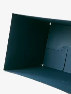 Corbeille En Carton Pliable Ecusson Vert / Bleu - Vertbaudet -Produit Pour Bébé corbeille en carton pliable ecusson 3