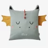 Coussin Dragon Gris Vert - Vertbaudet