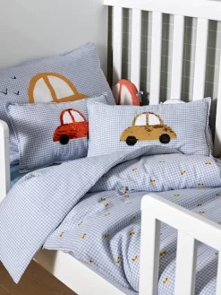 Coussin En Seersucker à Sequins Réversibles EN VOITURE SIMON Bleu - Vertbaudet -Produit Pour Bébé coussin en seersucker a sequins reversibles en voiture simon 3