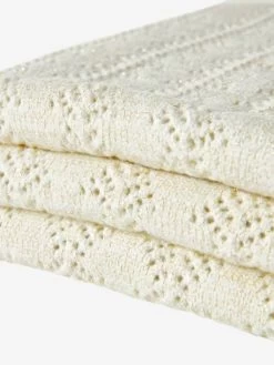 Couverture Bébé Pointelle Avec Lurex écru - Vertbaudet -Produit Pour Bébé couverture bebe pointelle avec lurex 3