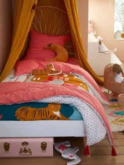 Couvre-lit EDEN INDIA Rose / Multicolore - Vertbaudet -Produit Pour Bébé couvre lit eden india 2