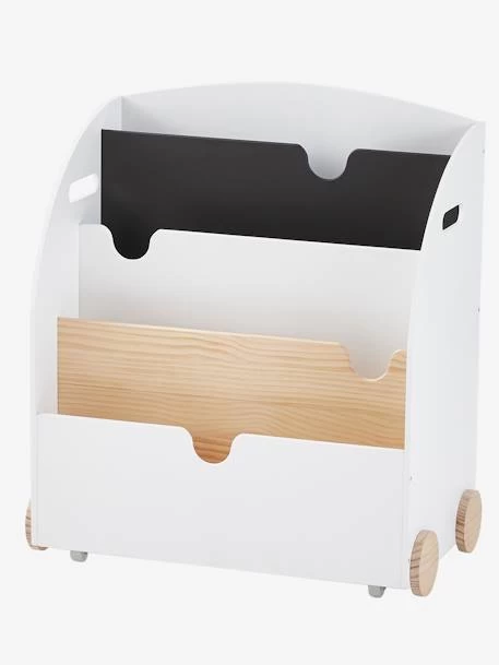 Etagère Pour Livres à Roulettes LIGNE SCHOOL Rose - Vertbaudet 2 Etagère Pour Livres à Roulettes LIGNE SCHOOL Rose - Vertbaudet – Image 2