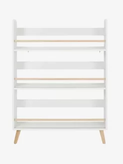 Etagère Présentoir à Livres LIGNE CONFETTI Blanc/bois - Vertbaudet -Produit Pour Bébé etagere presentoir a livres ligne confetti 2