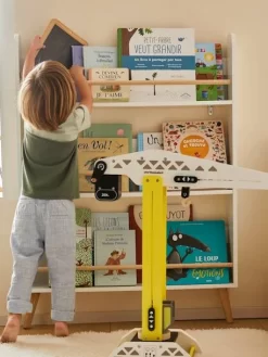 Etagère Présentoir à Livres LIGNE CONFETTI Blanc/bois - Vertbaudet -Produit Pour Bébé etagere presentoir a livres ligne confetti 3