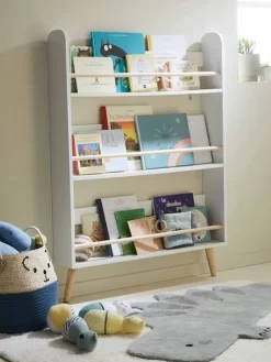 Etagère Présentoir à Livres LIGNE CONFETTI Blanc/bois - Vertbaudet -Produit Pour Bébé etagere presentoir a livres ligne confetti 4