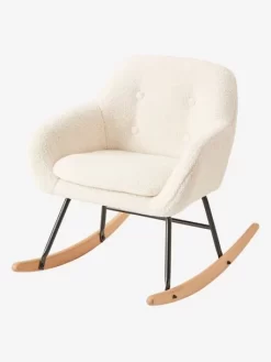 Fauteuil à Bascule Enfant écru - Vertbaudet -Produit Pour Bébé fauteuil a bascule enfant 2