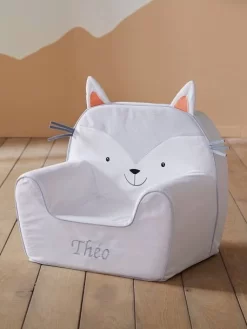 Fauteuil En Mousse Personnalisable Chat Gris - Vertbaudet -Produit Pour Bébé fauteuil en mousse personnalisable chat 3