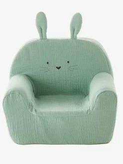 Fauteuil En Mousse Personnalisable Lapin Vert - Vertbaudet -Produit Pour Bébé fauteuil en mousse personnalisable lapin 3