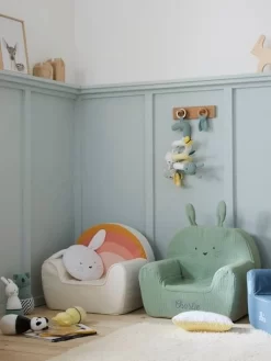 Fauteuil En Mousse Personnalisable Lapin Vert - Vertbaudet -Produit Pour Bébé fauteuil en mousse personnalisable lapin 5