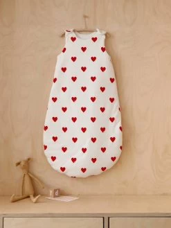 Gigoteuse Bébé Sans Manches Imprimé Coeurs PETIT BATEAU Blanc Imprimé Coeur - Petit Bateau -Produit Pour Bébé gigoteuse bebe sans manches imprime coeurs petit bateau 2