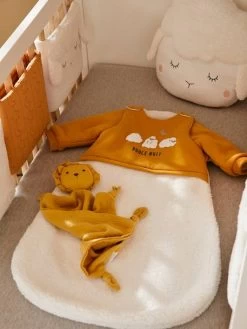 Gigoteuse Manches Amovibles Bi-matière PETIT MOUTON Miel / écru - Vertbaudet -Produit Pour Bébé gigoteuse manches amovibles bi matiere petit mouton 4