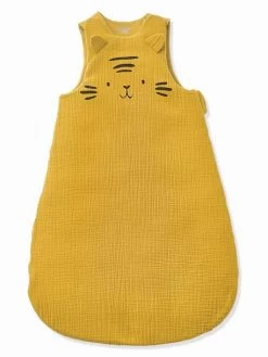 Gigoteuse Sans Manches En Gaze De Coton Bio* BABY TIGRE Caramel - Vertbaudet