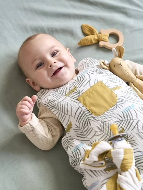 Gigoteuse Sans Manches En Gaze De Coton TREK Oeko-Tex® Blanc Imprimé - Vertbaudet 3 Gigoteuse Sans Manches En Gaze De Coton TREK Oeko-Tex® Blanc Imprimé - Vertbaudet – Image 3