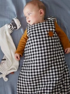 Gigoteuse Sans Manches MINI ZOO Noir / Blanc - Vertbaudet -Produit Pour Bébé gigoteuse sans manches mini zoo 2