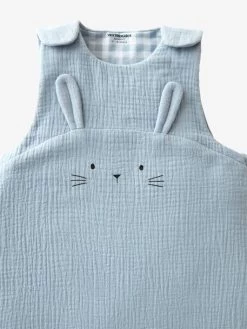 Gigoteuse Spéciale été En Gaze De Coton Bio* LOVELY FARM Bleu - Vertbaudet -Produit Pour Bébé gigoteuse speciale ete en gaze de coton bio lovely farm 2