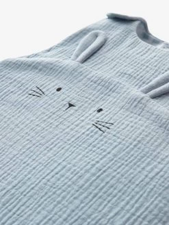 Gigoteuse Spéciale été En Gaze De Coton Bio* LOVELY FARM Bleu - Vertbaudet -Produit Pour Bébé gigoteuse speciale ete en gaze de coton bio lovely farm 3