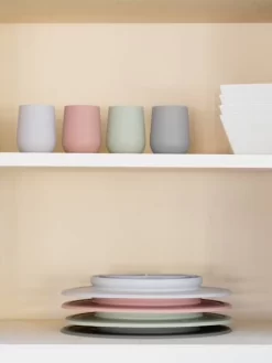 Gobelet D’apprentissage Avec Paille EZPZ Mini Cup En Silicone Rose Blush - EZPZ -Produit Pour Bébé gobelet dapprentissage avec paille ezpz mini cup en silicone 3