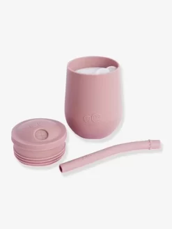 Gobelet D’apprentissage Avec Paille EZPZ Mini Cup En Silicone Rose Blush - EZPZ -Produit Pour Bébé gobelet dapprentissage avec paille ezpz mini cup en silicone 5