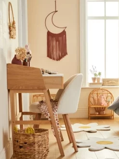 Grand Attrape-rêves Lune En Macramé Terracotta - Vertbaudet -Produit Pour Bébé grand attrape reves lune en macrame 4