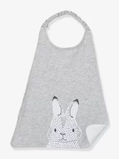 Grand Bavoir Enfant Gris Chiné - Vertbaudet -Produit Pour Bébé grand bavoir enfant 2