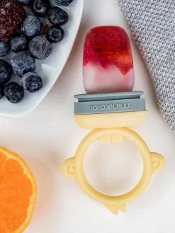 Grignoteur MINIKOIOI Baby Pulp En Silicone Tilleul/gris - Minikoioi -Produit Pour Bébé grignoteur minikoioi baby pulp en silicone 4