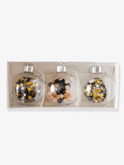 Les 3 Boules De Noël Beige Irisé - Vertbaudet -Produit Pour Bébé les 3 boules de noel 7