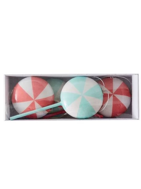 Les 4 Décorations Candy à Suspendre Rouge - Vertbaudet 2 Les 4 Décorations Candy à Suspendre Rouge - Vertbaudet – Image 2