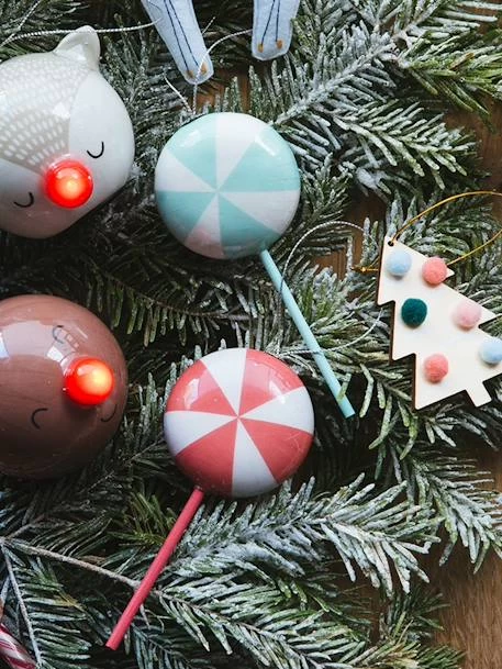 Les 4 Décorations Candy à Suspendre Rouge - Vertbaudet 5 Les 4 Décorations Candy à Suspendre Rouge - Vertbaudet – Image 5