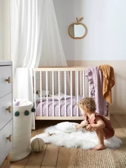 Lit Bébé à Barreaux PÉPITE Blanc - Vertbaudet -Produit Pour Bébé lit bebe a barreaux pepite 2