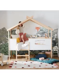 Lit Cabane Enfant Robinson Blanc - Vertbaudet -Produit Pour Bébé lit cabane enfant robinson 2