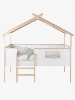 Lit Cabane Enfant Robinson Blanc - Vertbaudet