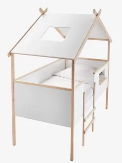 Lit Cabane Enfant Robinson Blanc - Vertbaudet -Produit Pour Bébé lit cabane enfant robinson 3