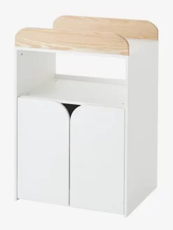 Lit Combiné évolutif Avec Rangements Et Table à Langer LIGNE ECLIPSE Blanc / Bois - Vertbaudet -Produit Pour Bébé lit combine evolutif avec rangements et table a langer ligne eclipse 4