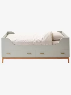 Lit Enfant LIGNE SIXTIES Vert D'eau - Vertbaudet -Produit Pour Bébé lit enfant ligne sixties 4