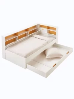 Lit Enfant Multi Rangements TRÉSOR Blanc - Vertbaudet -Produit Pour Bébé lit enfant multi rangements tresor 2