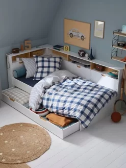 Lit Enfant Multi Rangements TRÉSOR Blanc - Vertbaudet -Produit Pour Bébé lit enfant multi rangements tresor 5