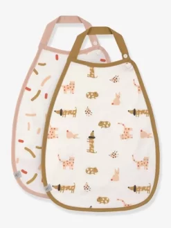 Lot De 2 Bavoirs En Coton Bio Medium Drop Little Mateis LÄSSIG Orange épice - Lassig -Produit Pour Bébé lot de 2 bavoirs en coton bio medium drop little mateis lassig 5