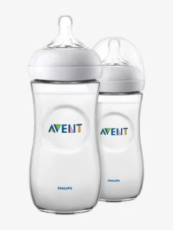 Lot De 2 Biberons 330 Ml Philips AVENT Natural Sans BPA Transparent - Philips Avent