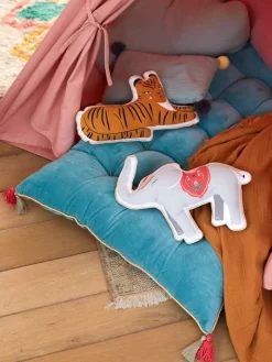 Lot De 2 Coussins Animaux EDEN INDIA Multicolore - Vertbaudet -Produit Pour Bébé lot de 2 coussins animaux eden india 3