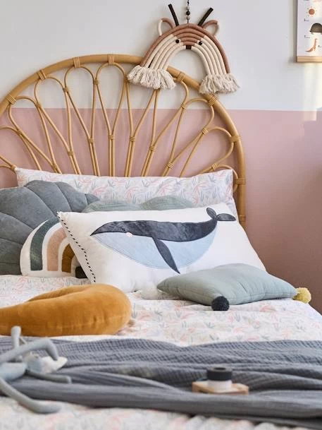 Lot De 2 Coussins SOUS L'OCÉAN Bleu - Vertbaudet 3 Lot De 2 Coussins SOUS L'OCÉAN Bleu - Vertbaudet – Image 3