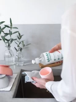 Lot De 2 Flacons De Liquide Vaisselle (500 Ml) BEABA Blanc - Beaba -Produit Pour Bébé lot de 2 flacons de liquide vaisselle 500 ml beaba 3