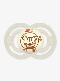 Lot De 2 Sucettes En Silicone MAM Perfect Nuit 18+ Gris + Beige - Mam -Produit Pour Bébé lot de 2 sucettes en silicone mam perfect nuit 18 2