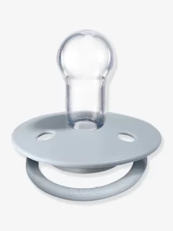 Lot De 2 Sucettes-tétines BIBS De Lux En Silicone Gris Fer + Bleu Layette - Bibs -Produit Pour Bébé lot de 2 sucettes tetines bibs de lux en silicone 3